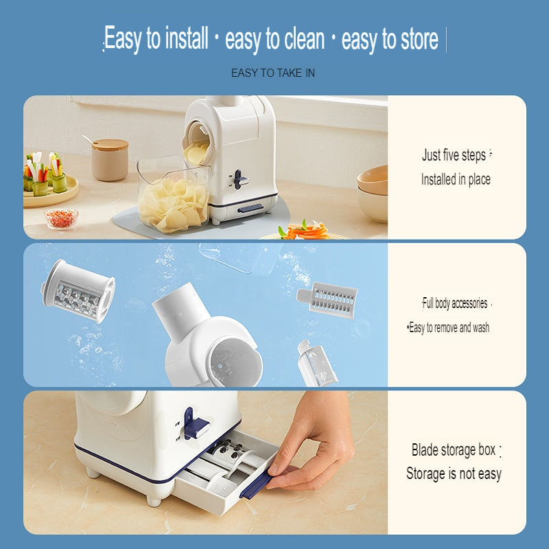 Multi Chop Adjustable Professional Electric Grater - Image 2