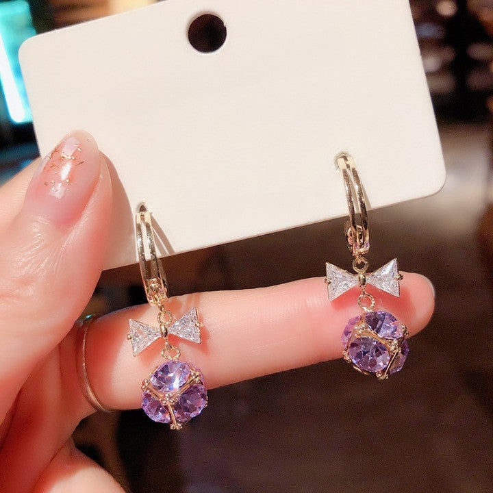 Classy Modern City Rose Zircon Earring - Image 3
