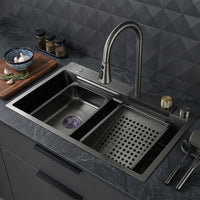 Elegant Stainless Steel Waterfall Kitchen Sink - Image 0