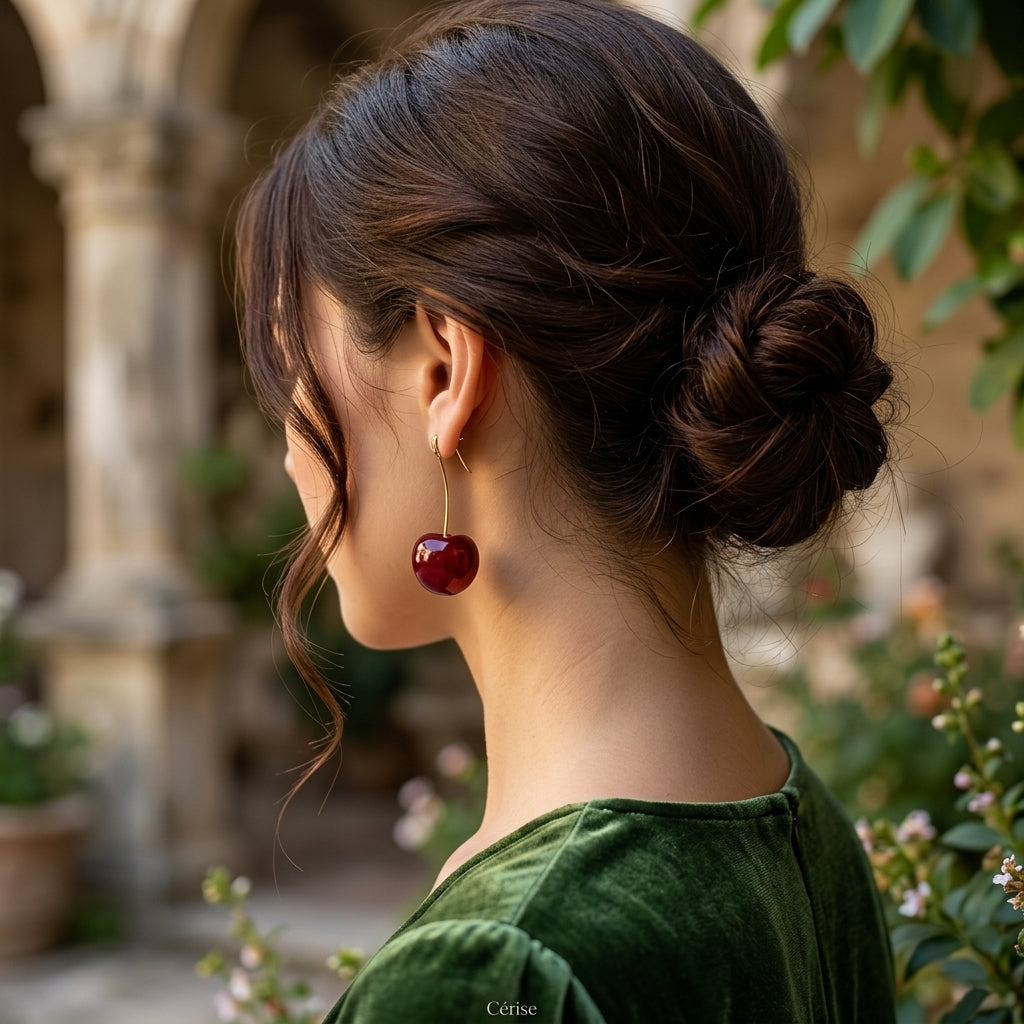 Cherry Fruit European Style Earrings - Image 3
