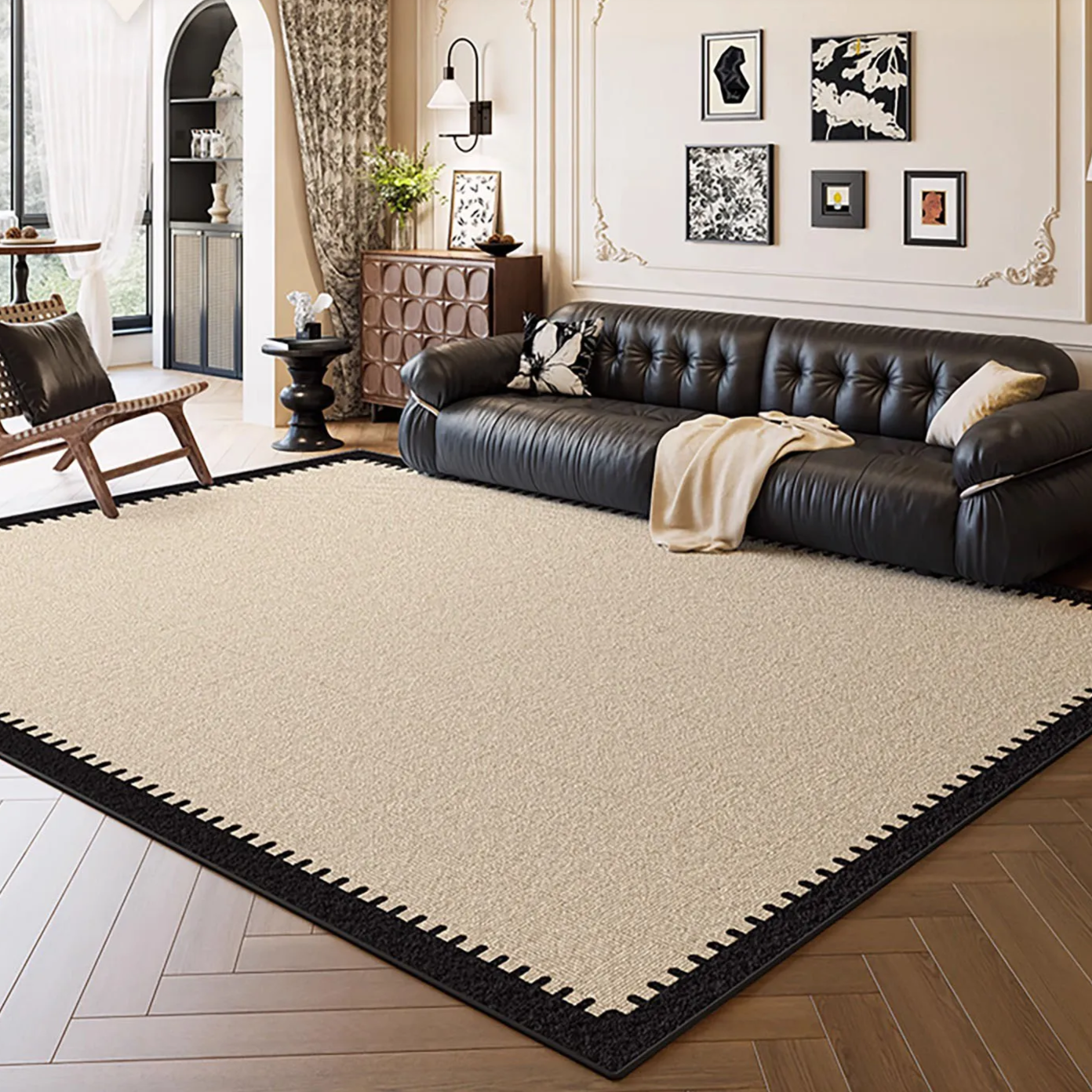 Geometric Easy Clean Modern Carpet - Image 7