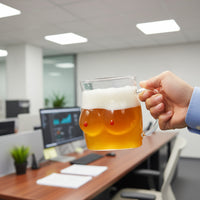 Double-Wall Chesty Shape Glass Funny Mug - Image 3