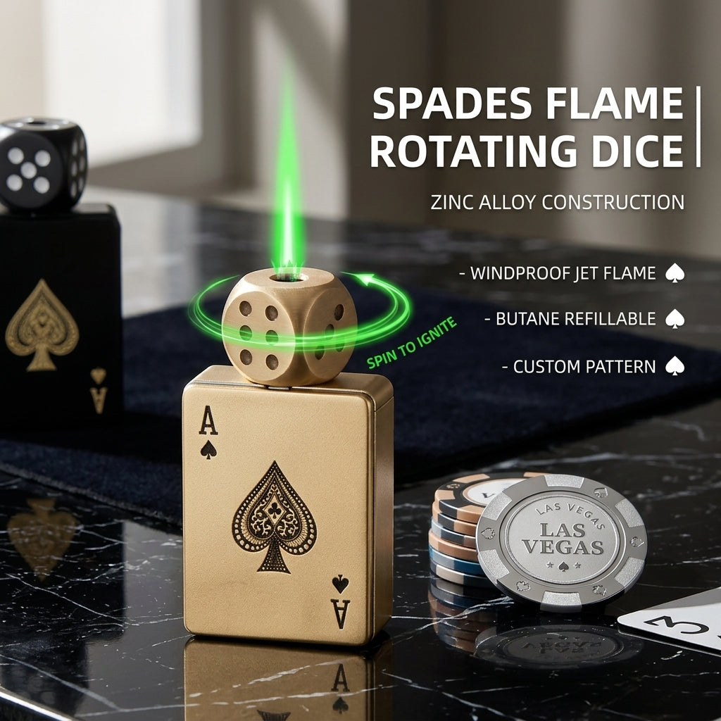Rotating Dice Card Jet Lighter - Image 9