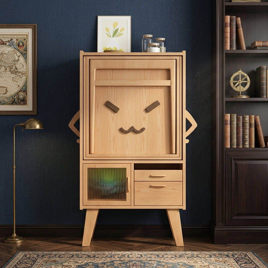 Hideaway Smile Folding Dining Table Storage Cabinet - Image 0