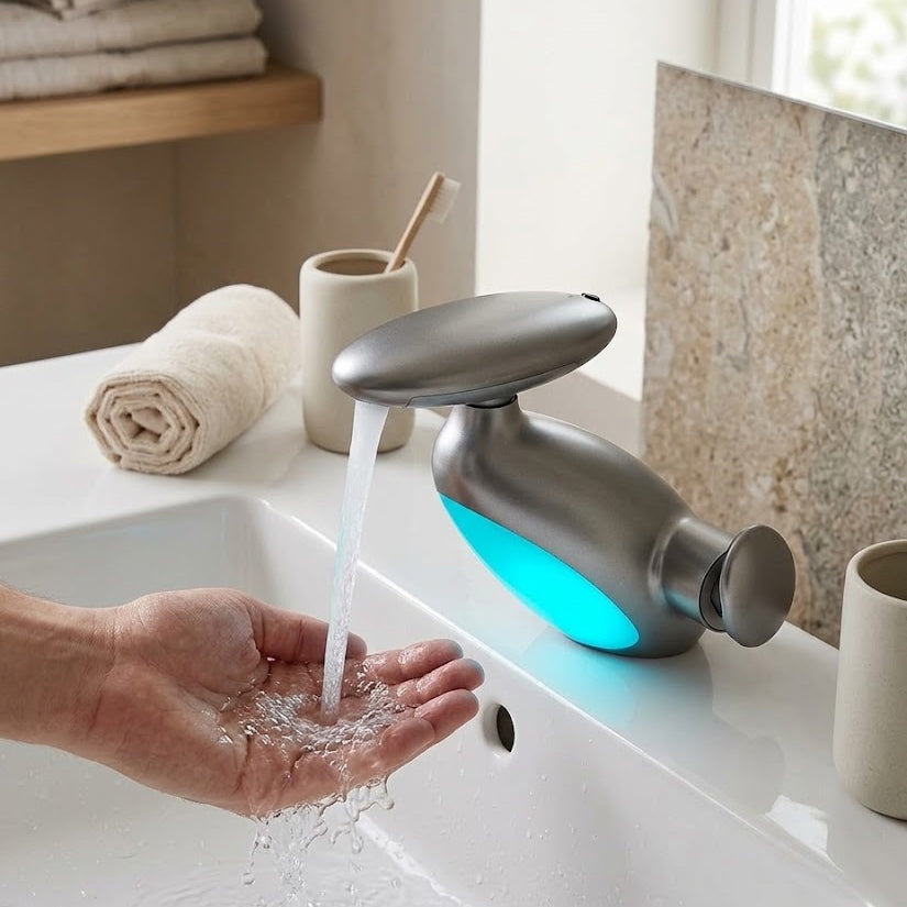 Sirena LED Whale Pull-Out Bathroom Sink Faucet