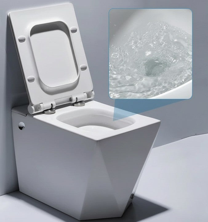 Geometric Edge Minimalist Intelligent Modern Toilet - Image 4
