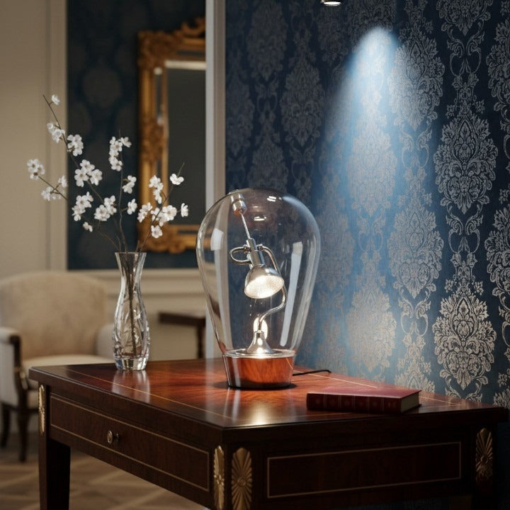 Glass Halo Sculptural Table Lamp - Image 5
