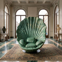 Sea Shell Velvet Accent Lounge Chair - Image 5