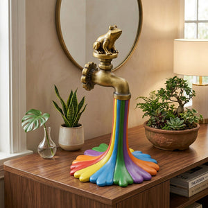Rainbow Waterfall Faucet Garden Statue - Image 0