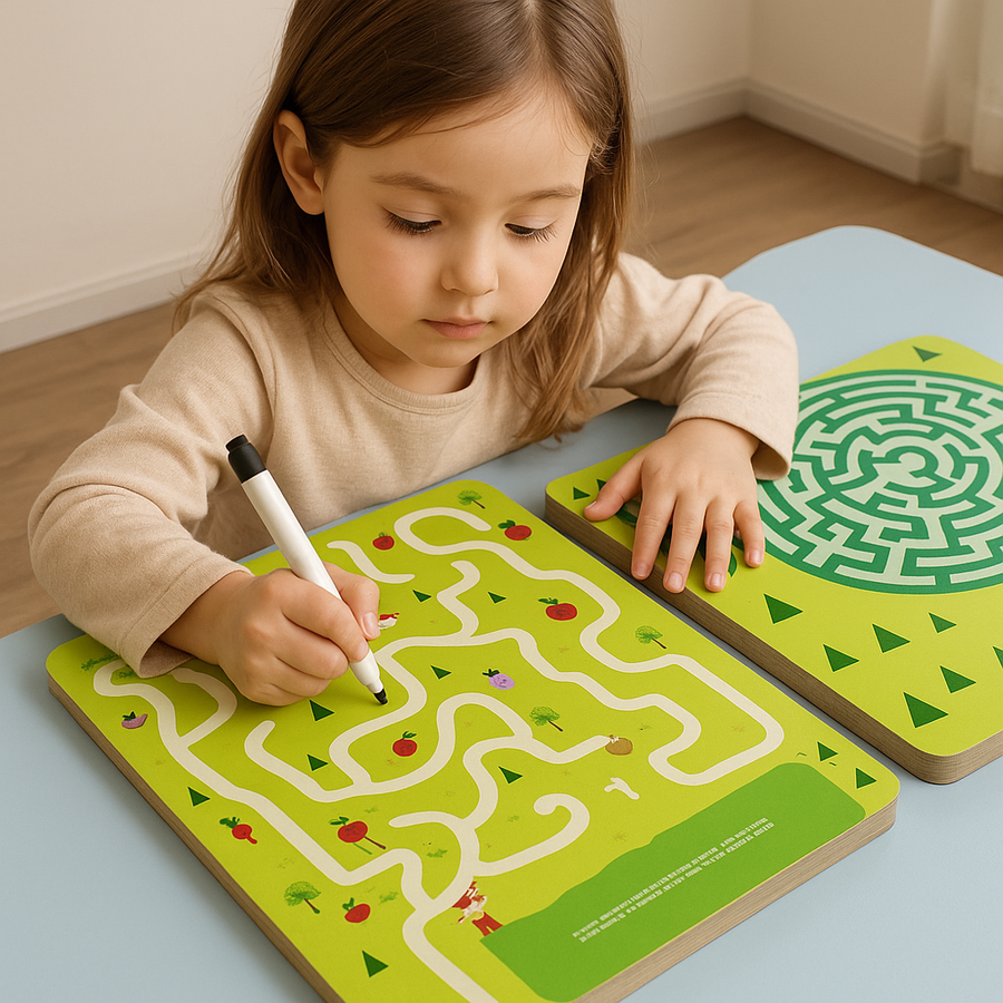 Kids Magical Reusable Maze Training Activity Book - Image 2