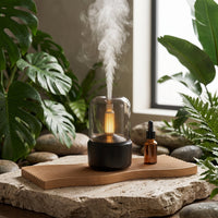 Modern Glass Dome Flame Effect Air Humidifier - Image 2