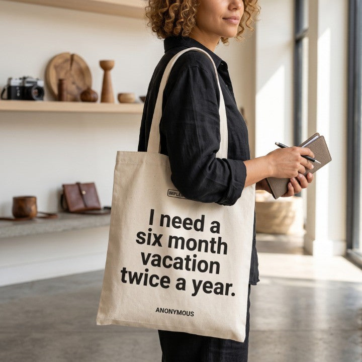 Vacation Mode Canvas Tote Bag