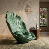 Sea Shell Velvet Accent Lounge Chair - Image 4