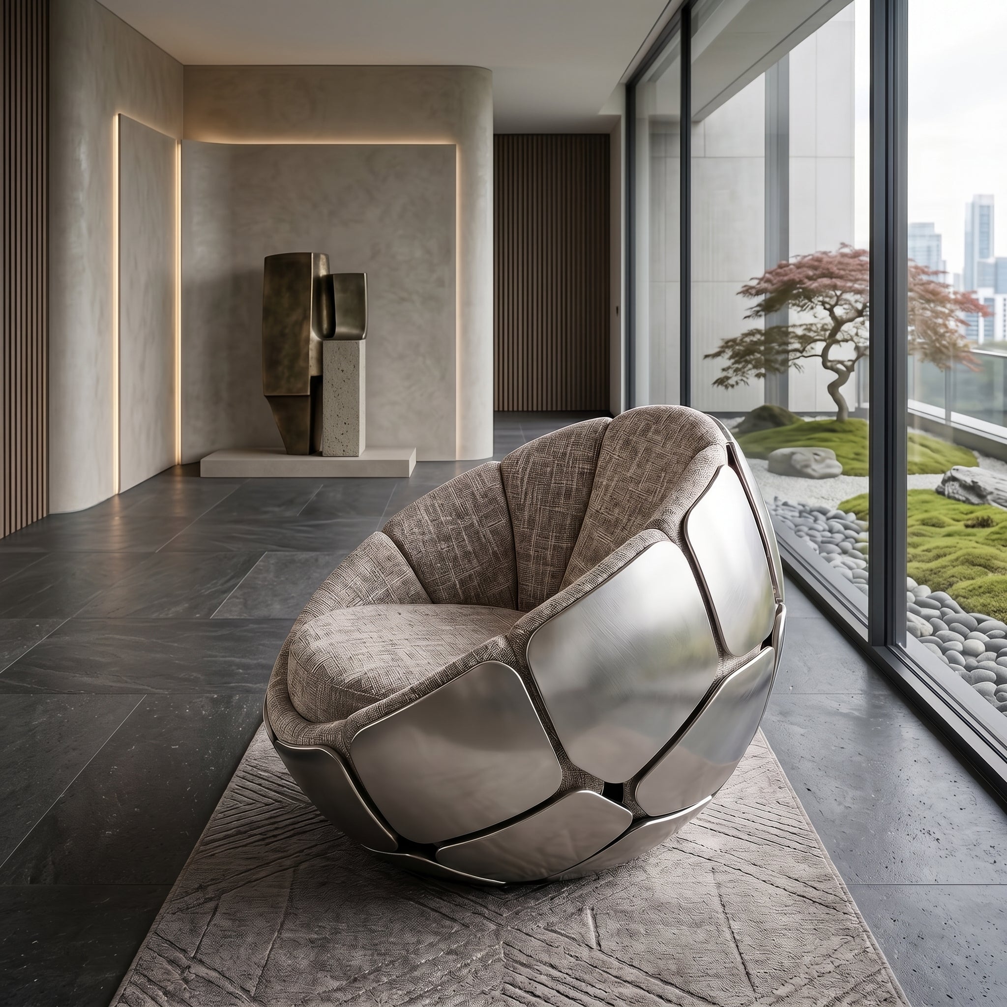 Bloom Cocoon Plush Accent Lounge Chair - Image 5