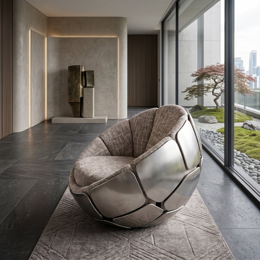Bloom Cocoon Plush Accent Lounge Chair - Image 5