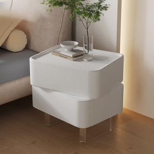 Rotatable Modern Wood Dreamy Night Bedside Table - Image 0