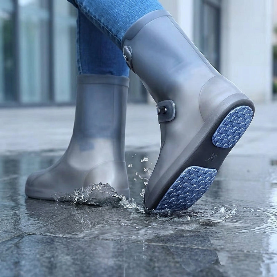 Dry Shield Reusable Non-Slip Silicone Waterproof Shoe Covers - Image 0