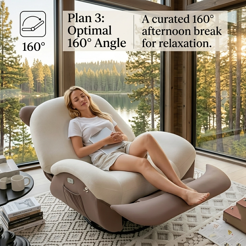 Ergonomic Comfortable Italian Style Rocking Chair - Image 2