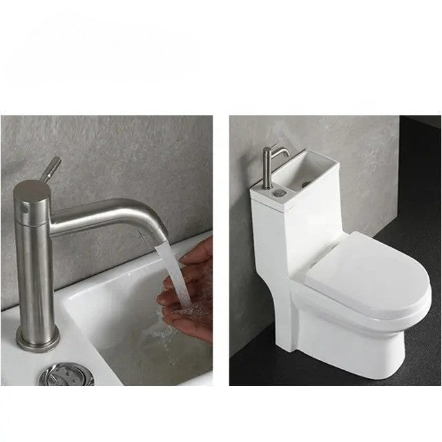 Modern Japanese Toilet Top with Sink on Top - Image 3