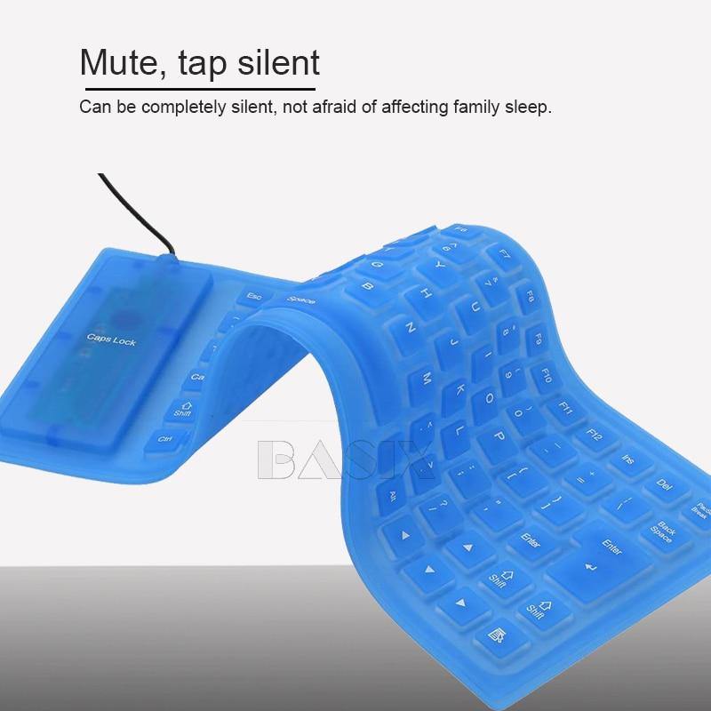 Silicone Foldable Waterproof USB Keyboard - Image 5