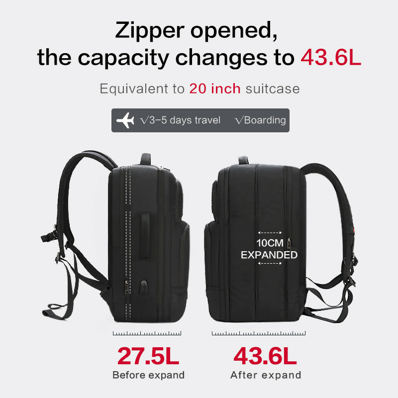 OIWAS Large Capacity Expandable Backpack - Image 5