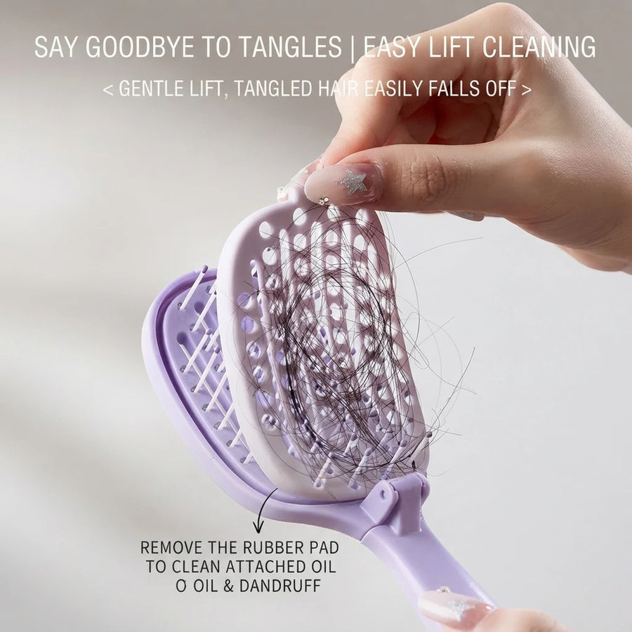Volume Up Self-Cleaning Detangling Hair Brush