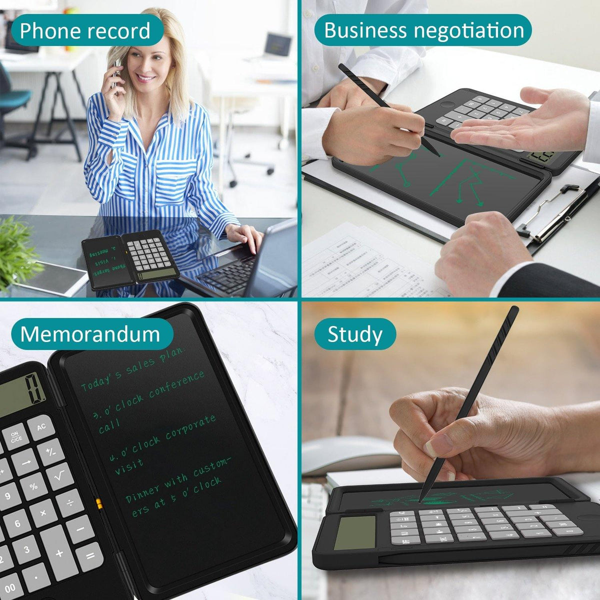 USB Rechargeable Digital Notepad Calculator - MaviGadget