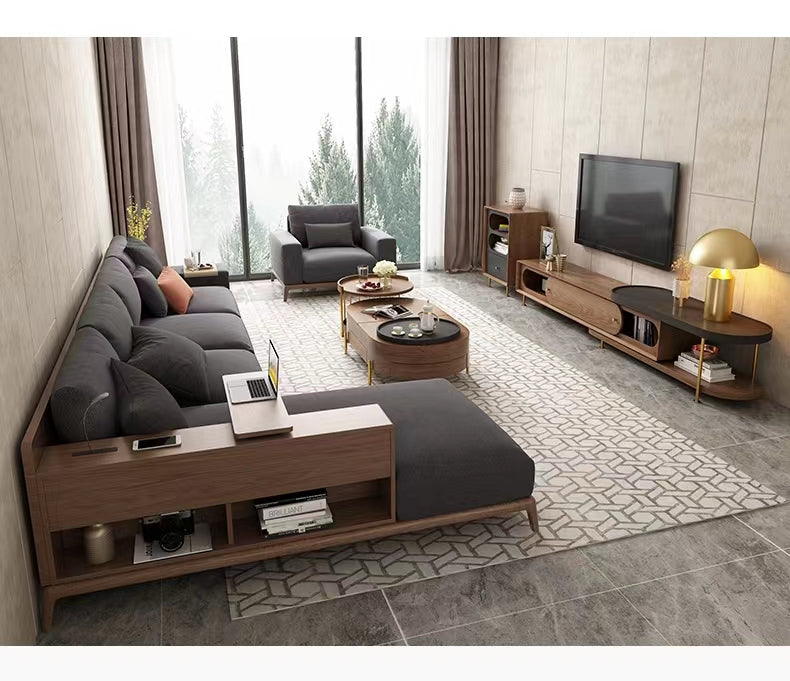 Elegant Multifunctional Lifting Storage Space Saver Coffee Table - Image 1