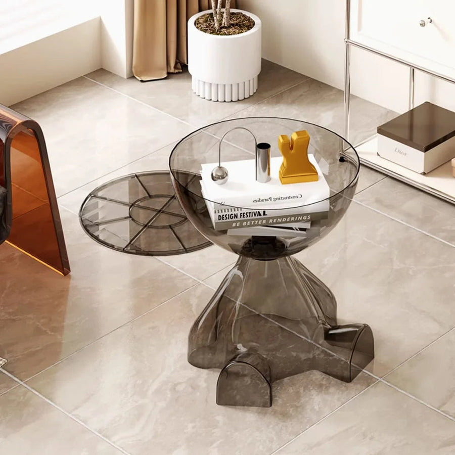 European Acrylic Transparent Space-Saving Coffee Table - Image 3