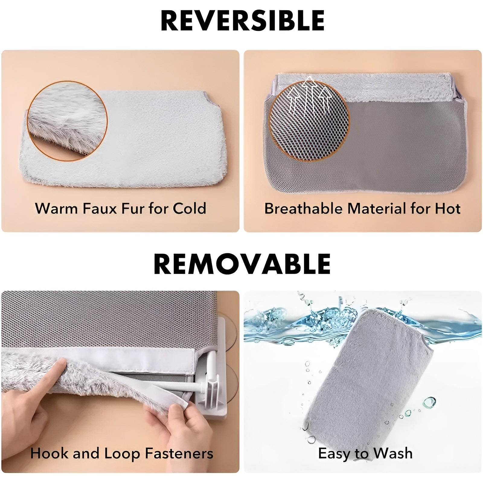 Window Side Foldable Comfy Cat Bed - Image 2