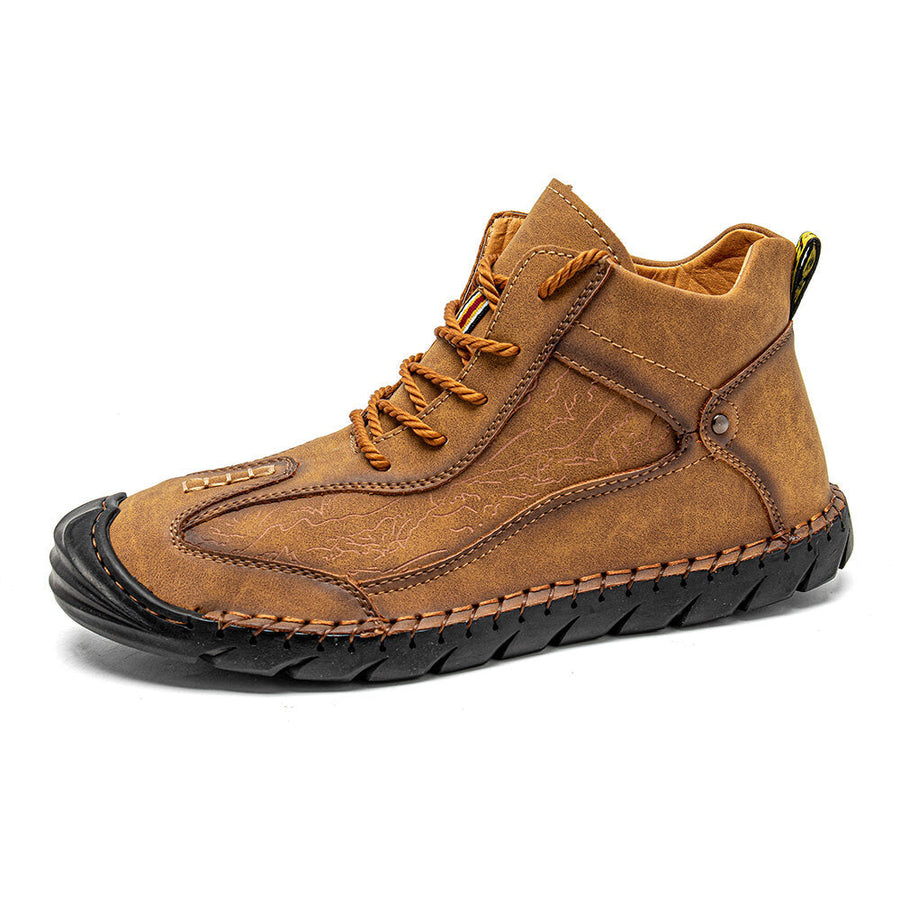 Leather Waterproof Mountain Hiking Shoes - Image 7