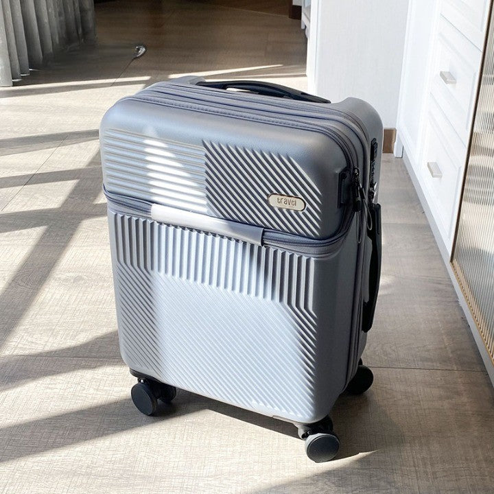 Easy Access Elegant Front-Opening USB Charging Luggage - Image 7
