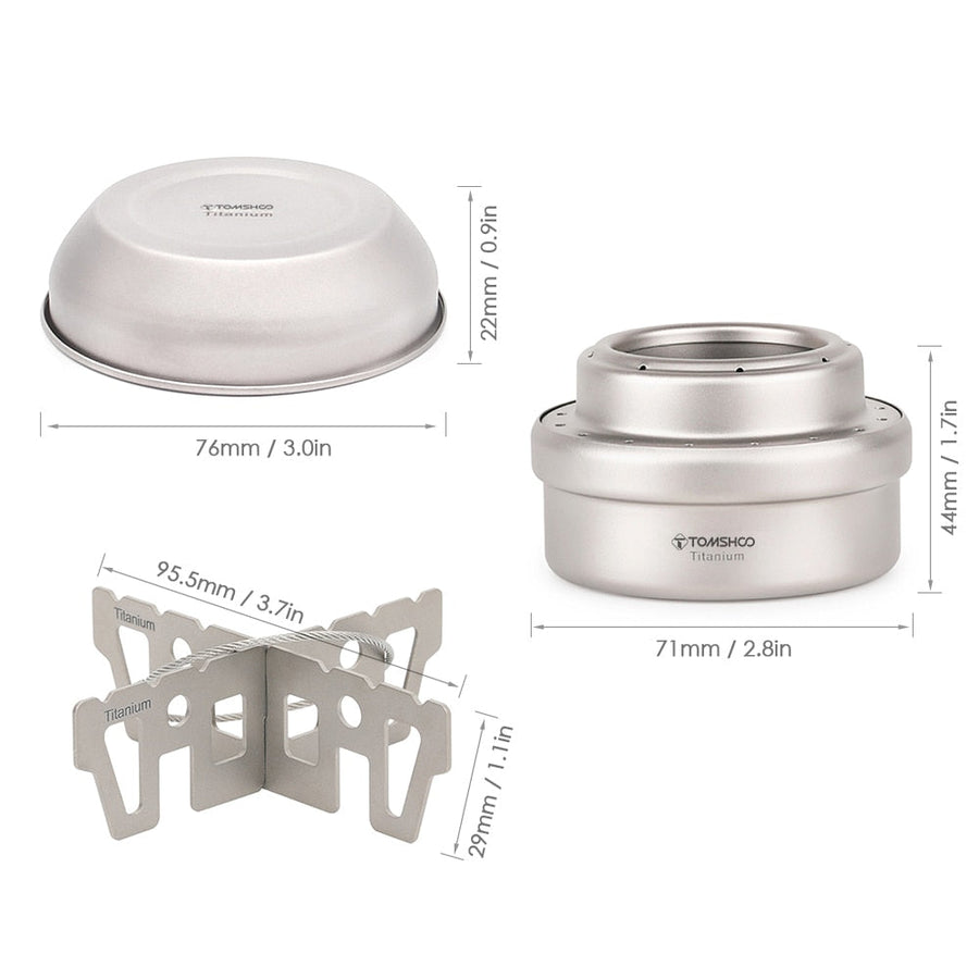 Mini Portable Titanium Travel Stove - Image 4