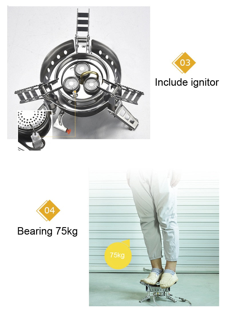 Portable Camping Foldable Gas Stove - Image 9