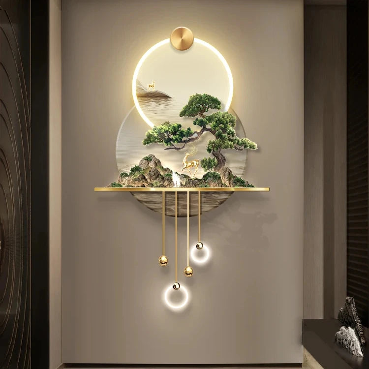 3D Tropical LED Artistic Trıopical Wall Lamp