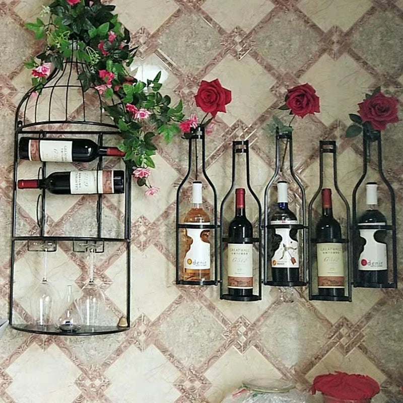 Iron Hang Wine Rack - Image 4
