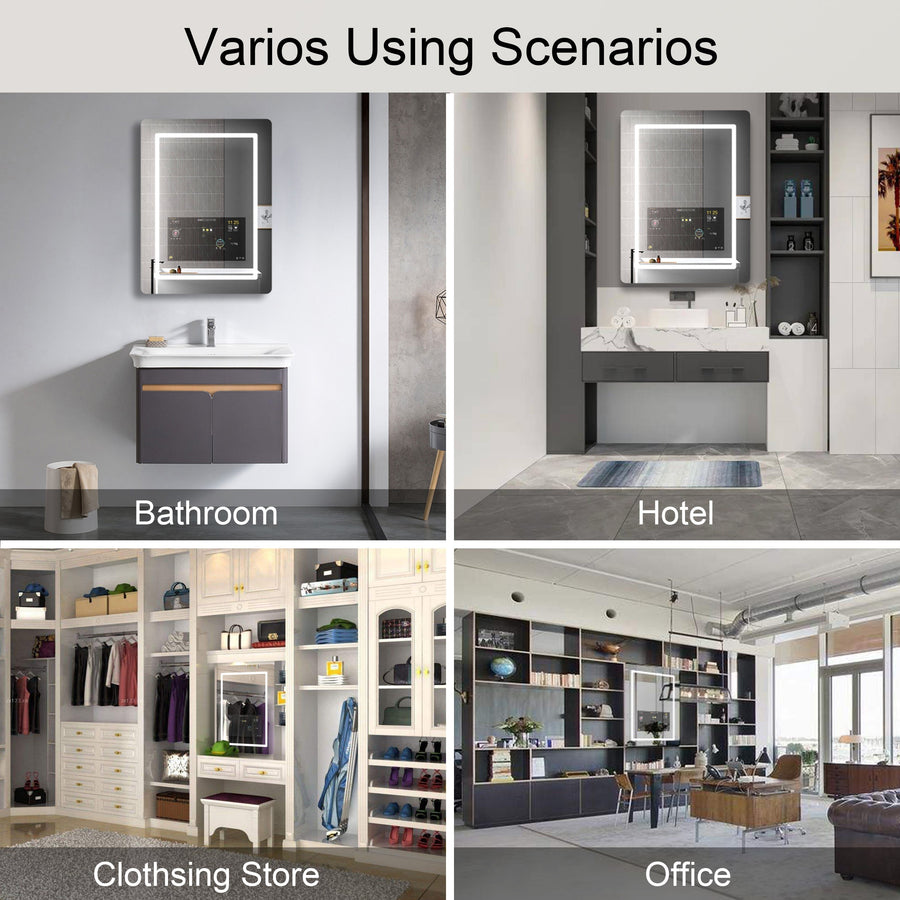 Smart Anti-Fog LED Wall Bathroom Mirror - Image 4