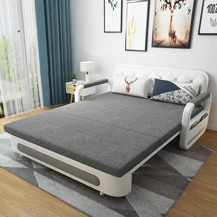 Modern Space-Saving Built-In Storage Sofa Bed - Image 2