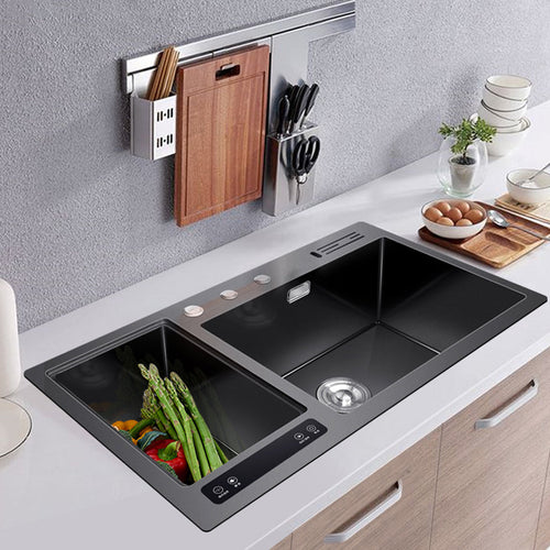 Ultra Wash with Ultrasonic Cleaning Elegant Efficient Kitchen Sink - Image 0