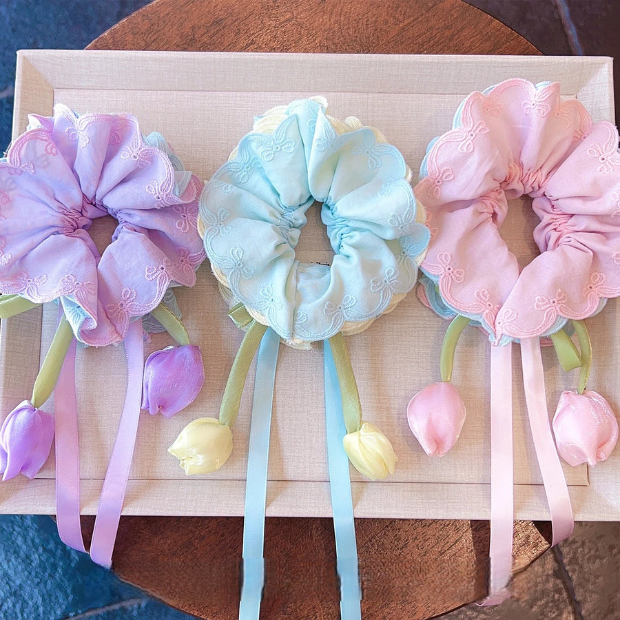 Fairy Bouquet Ribbon Easy Hair Tie
