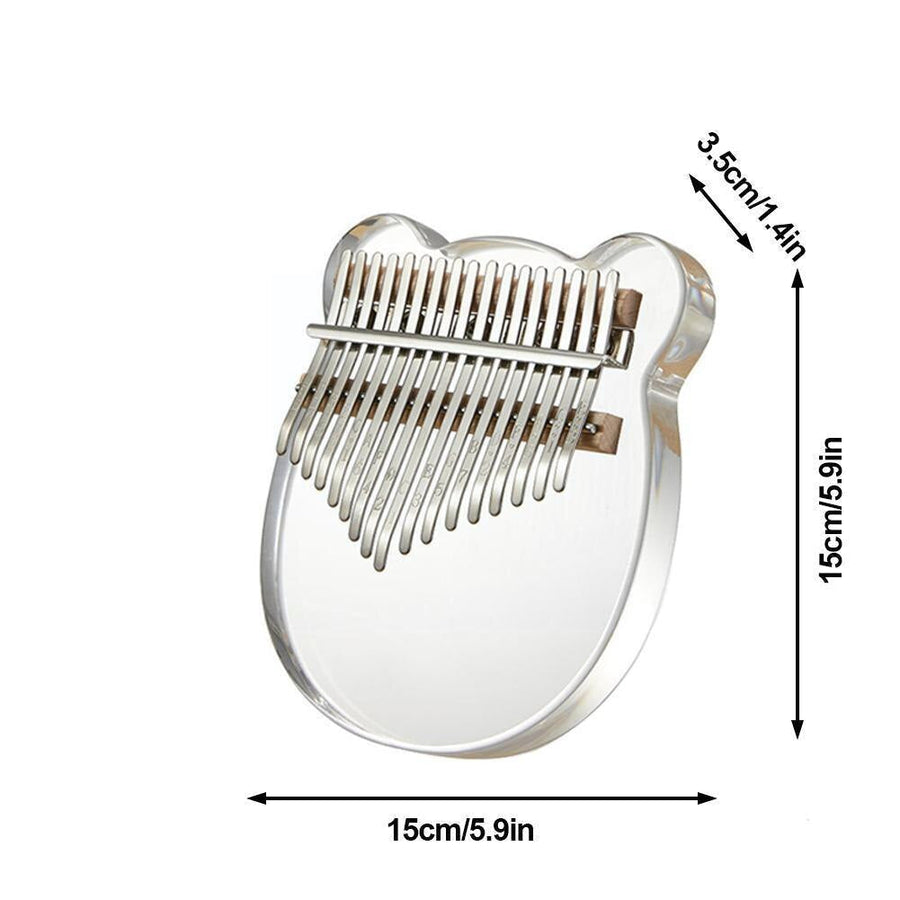 Mini Musical 17 Key Acrylic Thumb Piano - Image 6