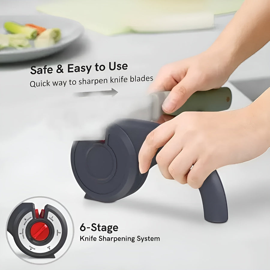 6-in-1 Multi Tool Anti-Slip Knife Sharpener - Image 2