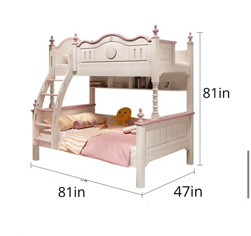 Fairy Tale Princess Castle Kids Bunk Bed