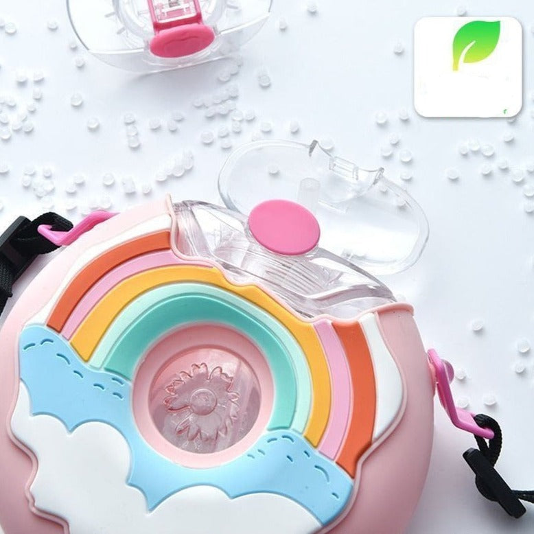 Cute Cartoon Built-in Straw Water Bottle - Image 2