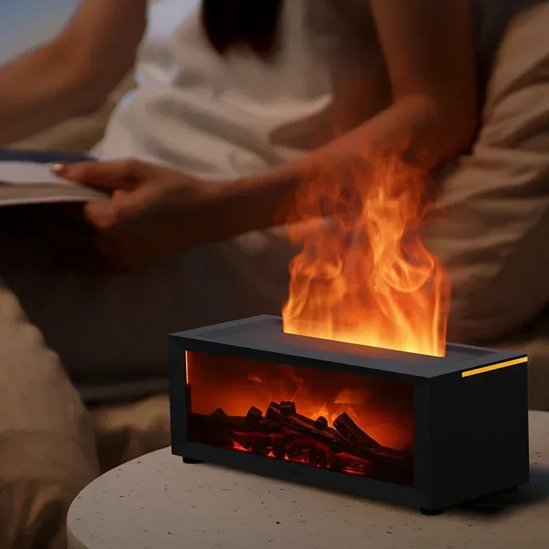 Remote Control Colorful Flame Fireplace Aroma Diffuser - Image 4