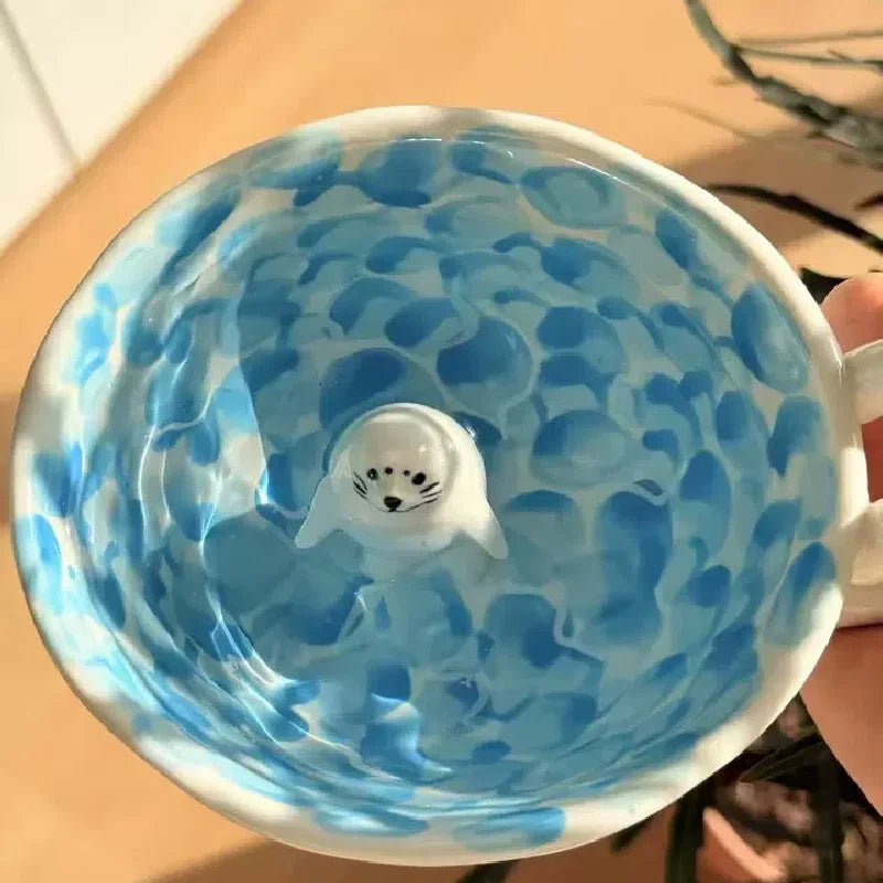 Tiny Seal Ocean Wave Coffee Mug - Image 11