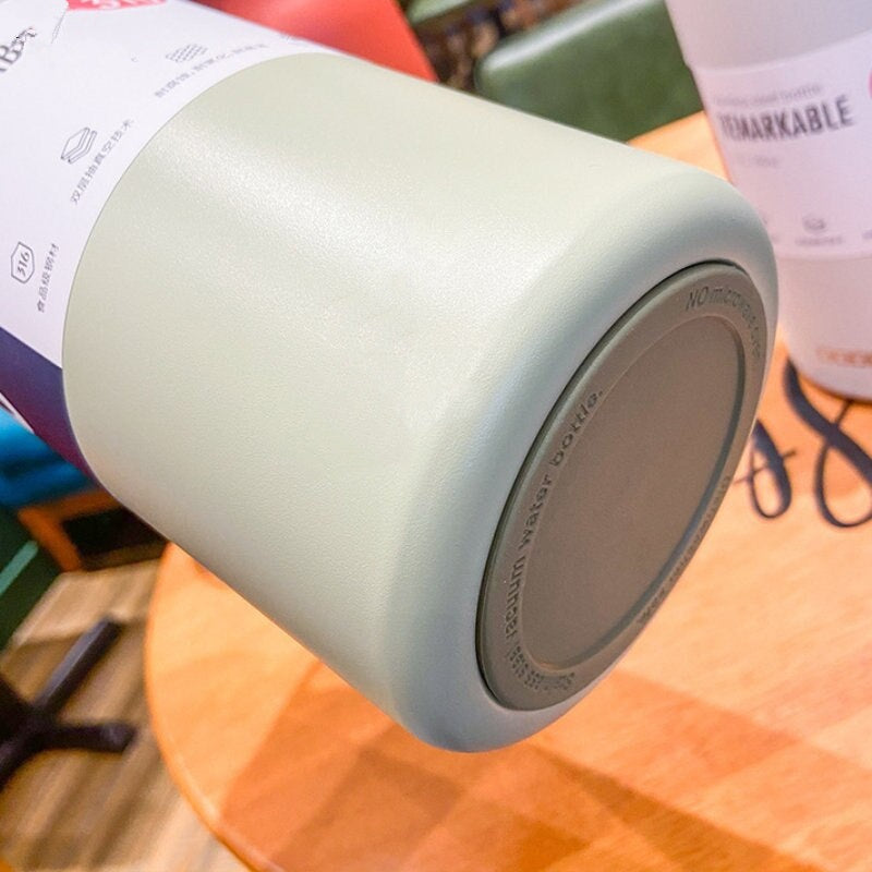 Stainless Steel Built-in Straw Camping Thermos - Image 2
