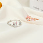 Magic Radiant Rabbit Charm Ring