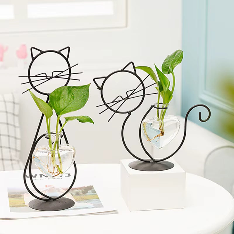 Creative Miniature Cat Shaped Plant Vase - Image 2