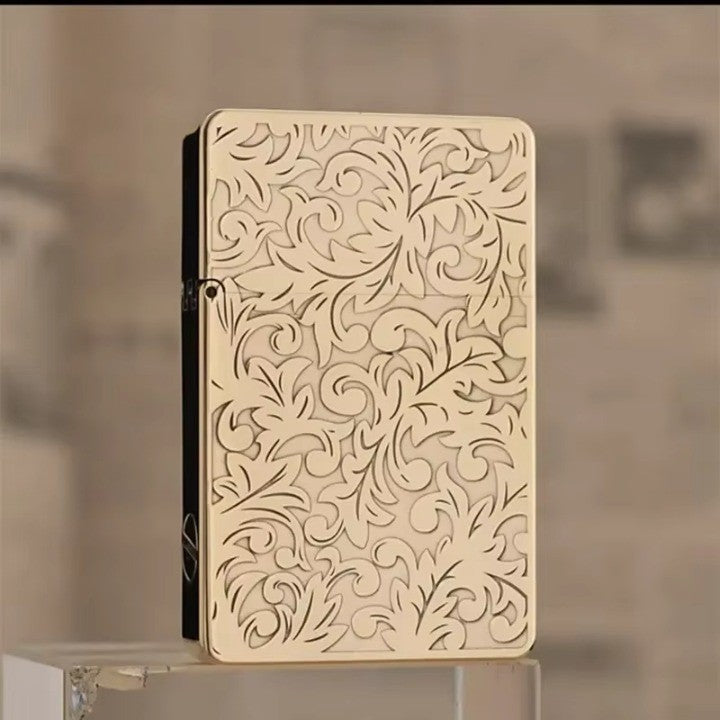 Classic Vintage Brass Windproof Lighter - Image 2